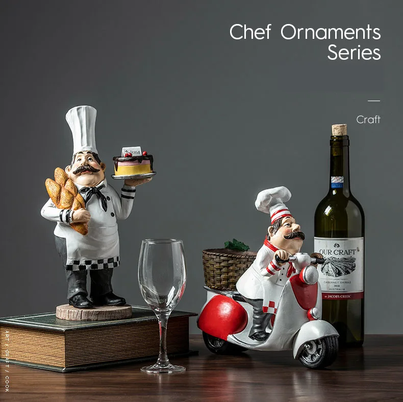 Home Decoration Accessories Chef Holding Cake And Bread Decoration Figurine Living Room Ornament Objects Office Resin Gift
Home Decoration Accessories Chef Holding Cake And Bread Decoration Figurine Living Room Ornament Objects Office Resin Gift