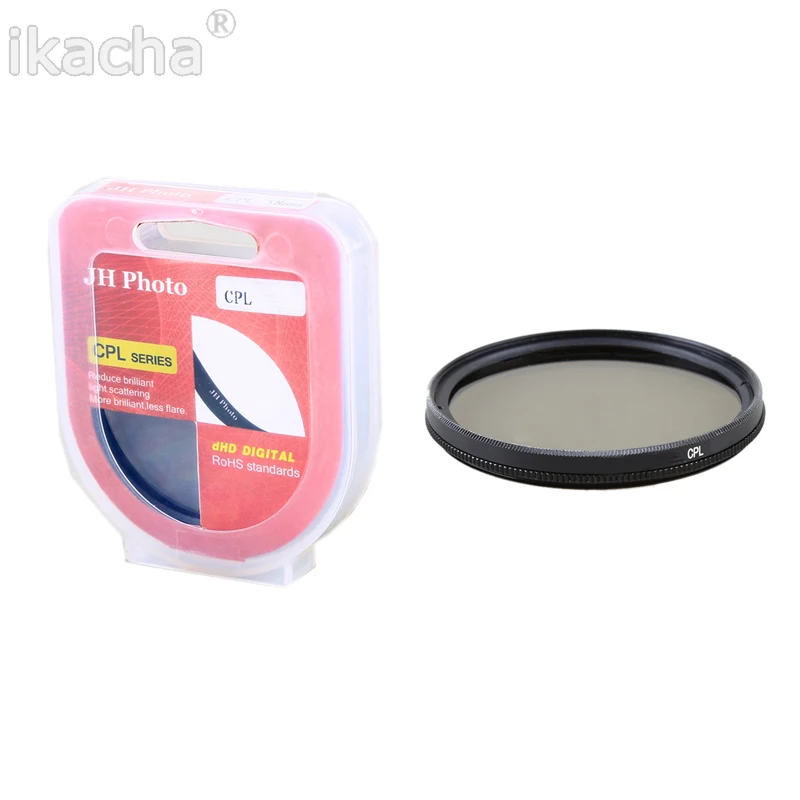 

DSLR Camera Lens Filter CPL Polarizer Filter 37mm 40.5mm 43mm 46mm 49mm 52mm 55mm 58mm 62mm 67mm For Canon Nikon Sony