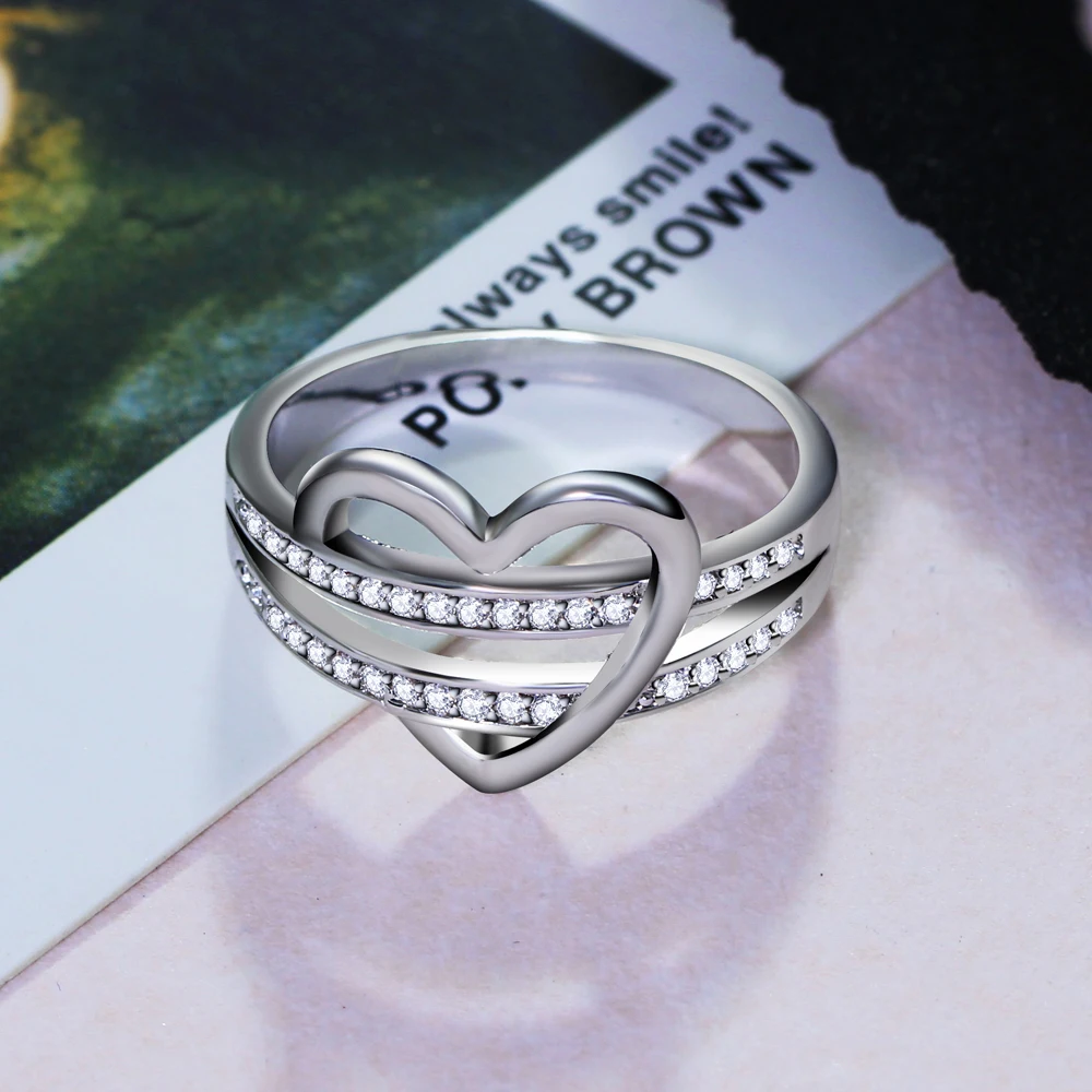 Beautiful cute lovely heart Design ring anel aneis Romantic best gifts for girl Cucbic Zirconia crystal dropshipping rings
Beautiful cute lovely heart Design ring anel aneis Romantic best gifts for girl Cucbic Zirconia crystal dropshipping rings