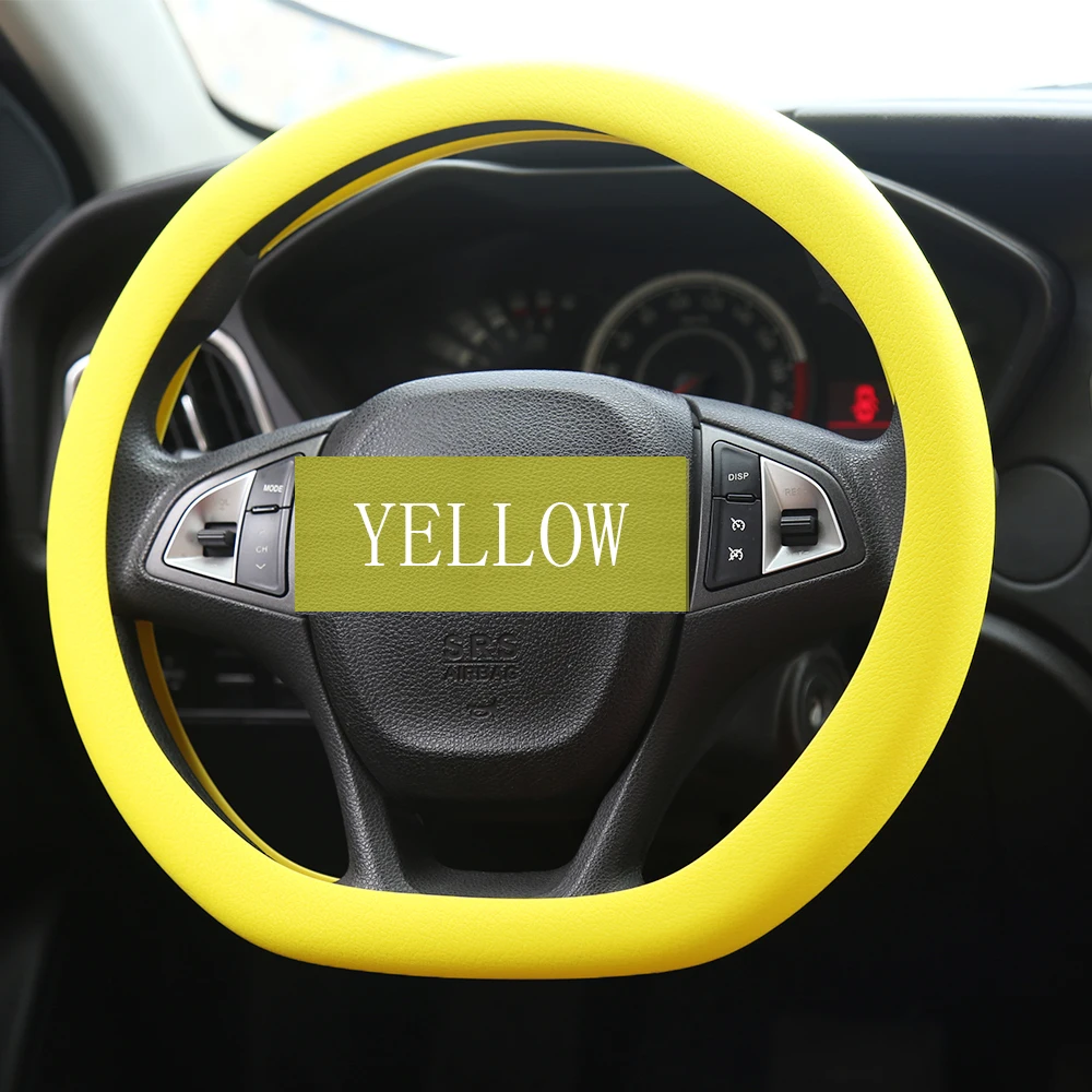 Europe Standard Environmentally friendly soft Silicone Car Auto Steering Wheel Cover Case fits universal car common size
Europe Standard Environmentally friendly soft Silicone Car Auto Steering Wheel Cover Case fits universal car common size