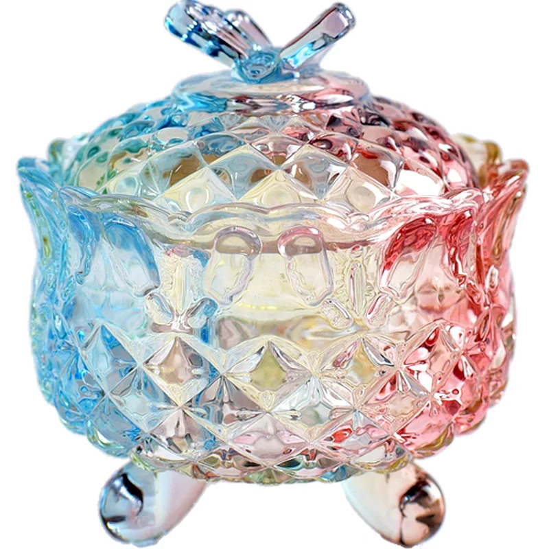 European storage tank colorful glass jar home coffee can candy bottle cosmetic jewelry jar jam snack jar small debris sugar Bowl
European storage tank colorful glass jar home coffee can candy bottle cosmetic jewelry jar jam snack jar small debris sugar Bowl