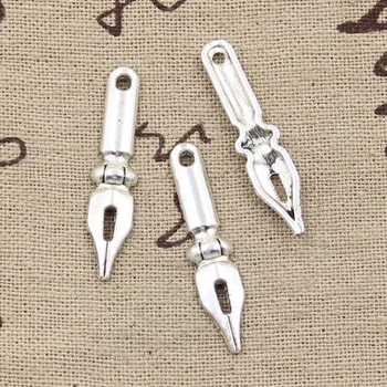 12pcs Charms Vintage Ink Pen Nib 32x7mm Antique Making Pendant fit,Vintage Tibetan Bronze,DIY Findings Handmade Jewelry
12pcs Charms Vintage Ink Pen Nib 32x7mm Antique Making Pendant fit,Vintage Tibetan Bronze,DIY Findings Handmade Jewelry