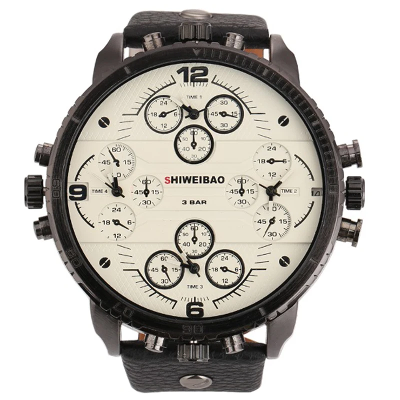 Black Leather Wrist Watch For Man Men's Quartz Watches Big Case Military Relogio Masculino Luxury Brand Male Clock
Black Leather Wrist Watch For Man Men's Quartz Watches Big Case Military Relogio Masculino Luxury Brand Male Clock
