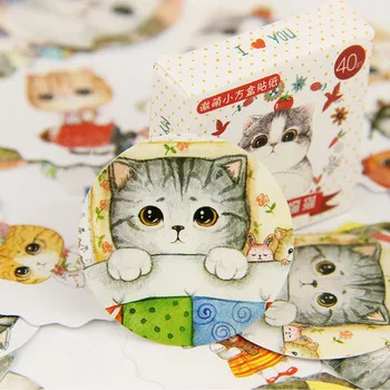 40PCS/lot Kawaii Mini Fat Cat Paper Sticker Set DIY Decoration Diary Scrapbooking Seal Sticker Office Stationery Supplie
40PCS/lot Kawaii Mini Fat Cat Paper Sticker Set DIY Decoration Diary Scrapbooking Seal Sticker Office Stationery Supplie