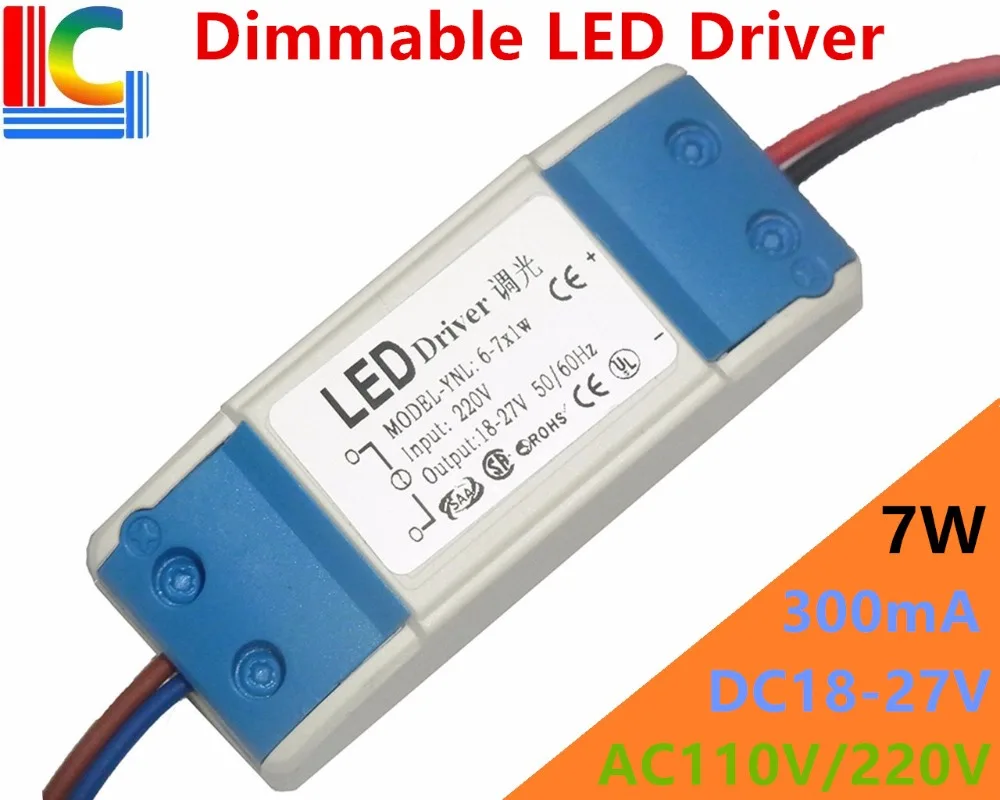 External 6W 7W Dimmable LED Driver Adapter 300mA Lamp Driver Power Supply 110V 220V Lighting Transformers for LED Bulb Spotlight
External 6W 7W Dimmable LED Driver Adapter 300mA Lamp Driver Power Supply 110V 220V Lighting Transformers for LED Bulb Spotlight