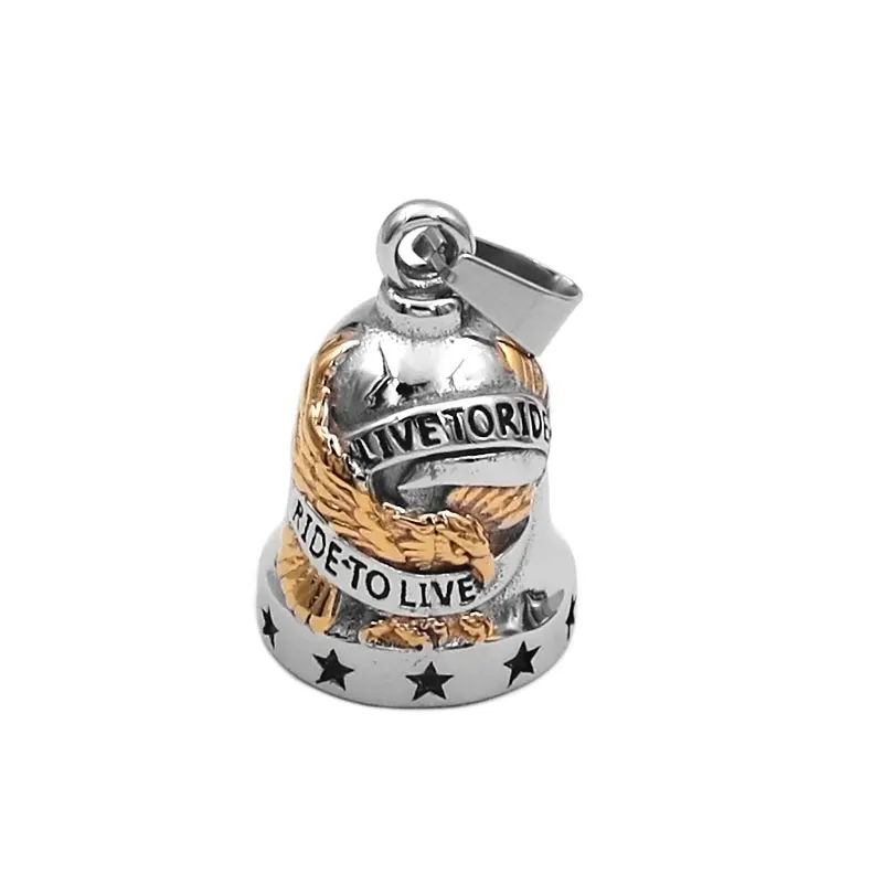 Live To Ride Eagle Biker Skull Bell Pendant Stainless Steel Rose Lady Rider Pendant Christmas Gift SWP0496 (has steel ball)
Live To Ride Eagle Biker Skull Bell Pendant Stainless Steel Rose Lady Rider Pendant Christmas Gift SWP0496 (has steel ball)