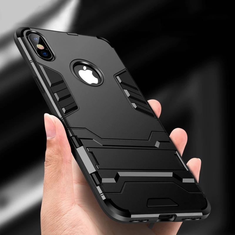 Luxury Shock Proof Holder Armor Phone Case For iPhone XS MAX XR 7 6 6S Plus 5 5S SE Hybrid TPU + PC Coque Heavy Armor Back Cover
Luxury Shock Proof Holder Armor Phone Case For iPhone XS MAX XR 7 6 6S Plus 5 5S SE Hybrid TPU + PC Coque Heavy Armor Back Cover