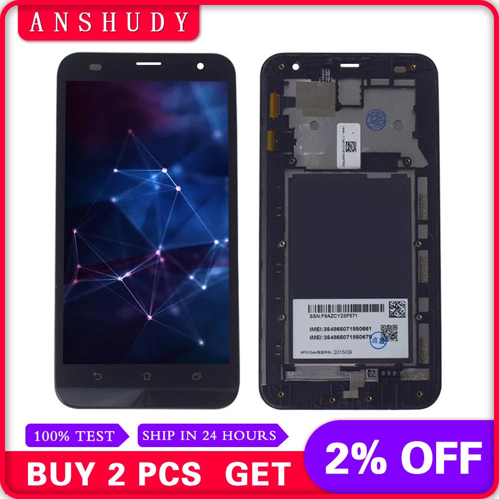 For Asus ZenFone 2 Laser ZE500KL Z00ED LCD Display Panel Module + Touch Screen Digitizer Sensor Glass Assembly Frame
For Asus ZenFone 2 Laser ZE500KL Z00ED LCD Display Panel Module + Touch Screen Digitizer Sensor Glass Assembly Frame