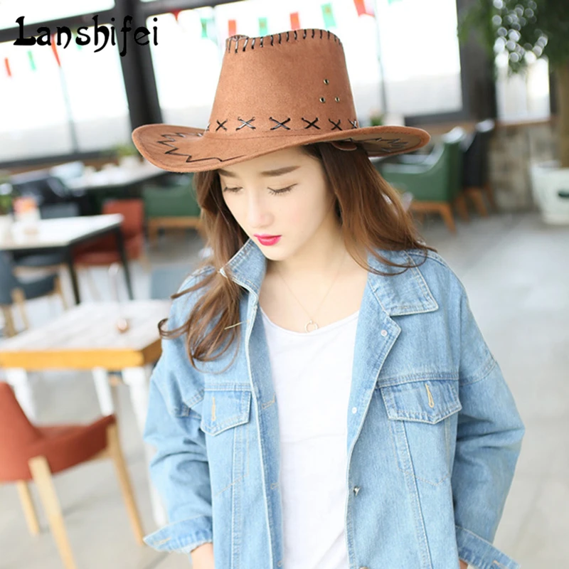 Western Cowboy Hats for Men Women 2018 New Arrival Fashion Tourist Caps for Kid Boys Gilrs Party Costumes Cowgirl Cowboy Hats Sadoun.com