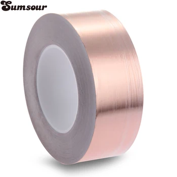 40mm x 30m Copper Foil Tape EMI Single Conductive Adhesive Shielding For PCB Repair
