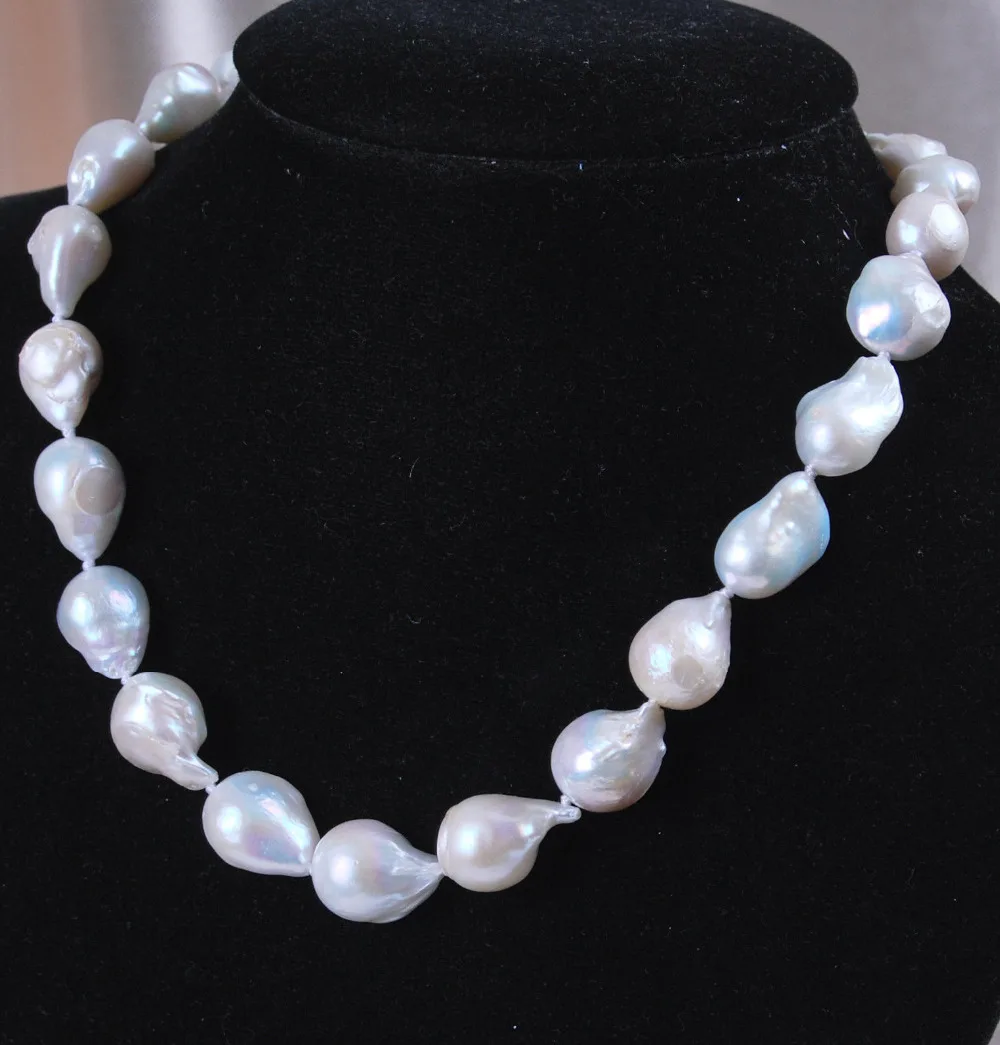 FREE SHIPPINGCharming!Real13-18mm South Baroque White Akoya Pearl Necklace 18" AAA
FREE SHIPPINGCharming!Real13-18mm South Baroque White Akoya Pearl Necklace 18" AAA