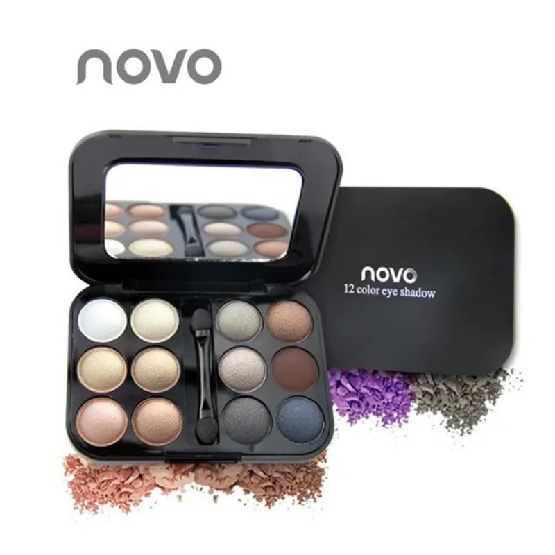 NOVO 12 colorEye shadow tray combination Makeup color plate Matte Pearlescent lasting waterproof Color rendering dimensional
NOVO 12 colorEye shadow tray combination Makeup color plate Matte Pearlescent lasting waterproof Color rendering dimensional