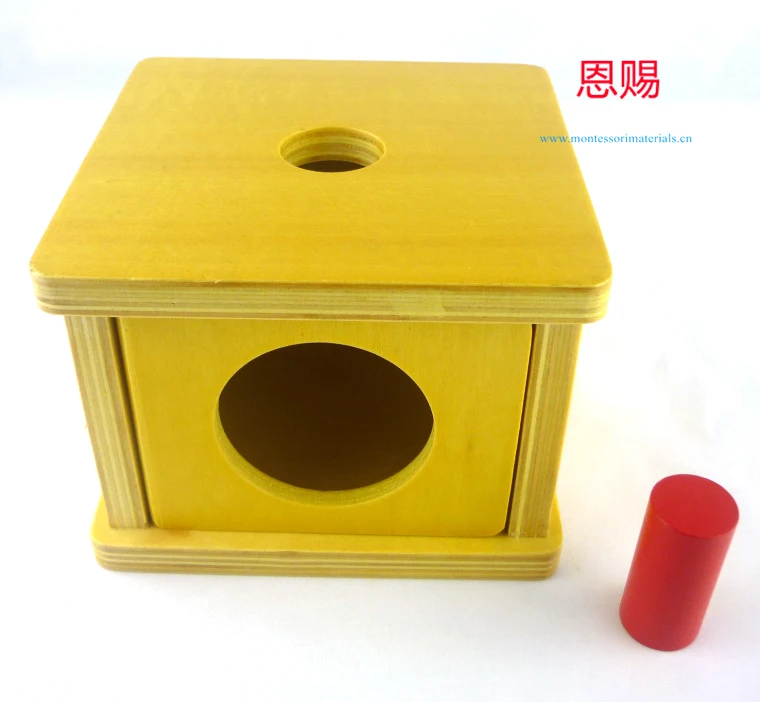 Imbucare Box w/ Small Cylinder 1006 early developing movement infant toddler baby wooden sensorial toys montessori materials
Imbucare Box w/ Small Cylinder 1006 early developing movement infant toddler baby wooden sensorial toys montessori materials