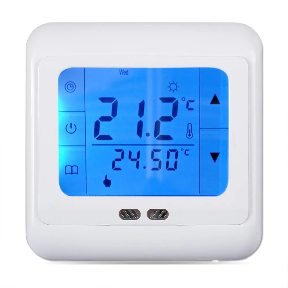 FLOUREON 16A Touch Screen Thermostat LCD Underfloor Heating Regulator Weekly Programmable Digital Home Temperature Controller
FLOUREON 16A Touch Screen Thermostat LCD Underfloor Heating Regulator Weekly Programmable Digital Home Temperature Controller