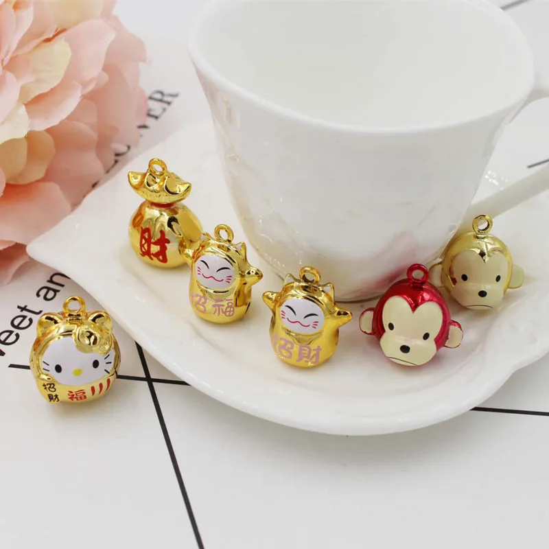 Pet Cartoon Dog Bells Pet supplies Copper electroplating bell collar key chain accessories 50pcs
Pet Cartoon Dog Bells Pet supplies Copper electroplating bell collar key chain accessories 50pcs