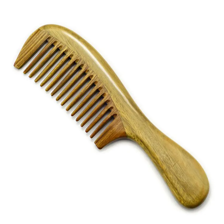 1PC Exquisite Round Long Handle Green Sandalwood Comb 20cm Natural Texture Massage Hair Comb G0412
1PC Exquisite Round Long Handle Green Sandalwood Comb 20cm Natural Texture Massage Hair Comb G0412
