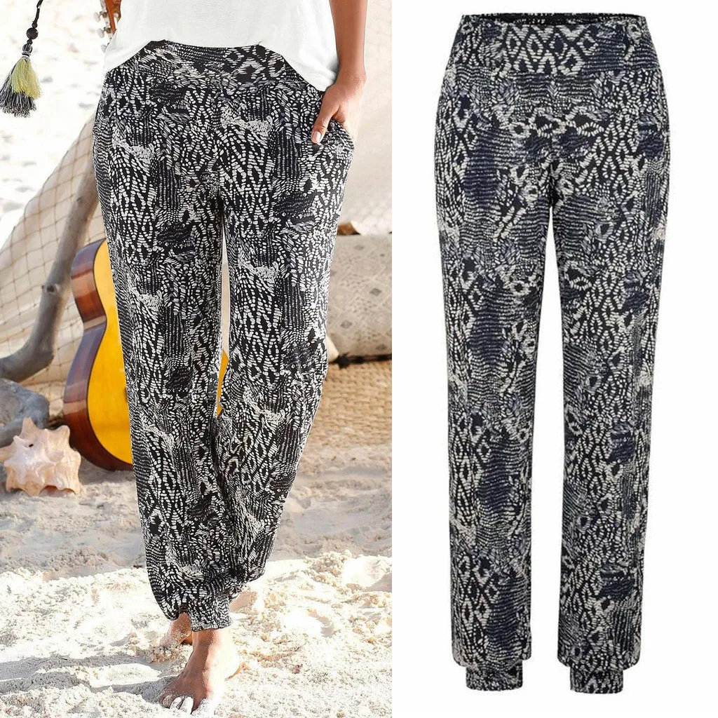 Women High Waist Printing Easy Trousers Long Pants Sandy Beach Pants Female Vintage Painted Jeans Cross Pants Summer Fall
Women High Waist Printing Easy Trousers Long Pants Sandy Beach Pants Female Vintage Painted Jeans Cross Pants Summer Fall