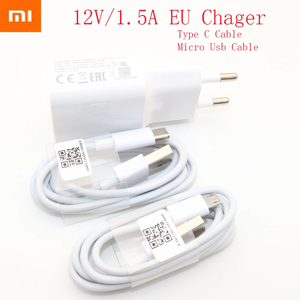 Original xiaomi EU QC3.0 Fast Charger Adapter,Micro USB/Type-C USB Cable For for Mi 6 8 9 A1 5 5C 5X 5S Plus6 6X Mix2 2S Max2 3
Original xiaomi EU QC3.0 Fast Charger Adapter,Micro USB/Type-C USB Cable For for Mi 6 8 9 A1 5 5C 5X 5S Plus6 6X Mix2 2S Max2 3