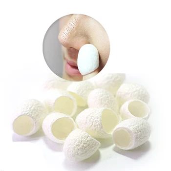 fulljion 10pcs/pack Natural silkworm cocoons ball face care facial cleanser