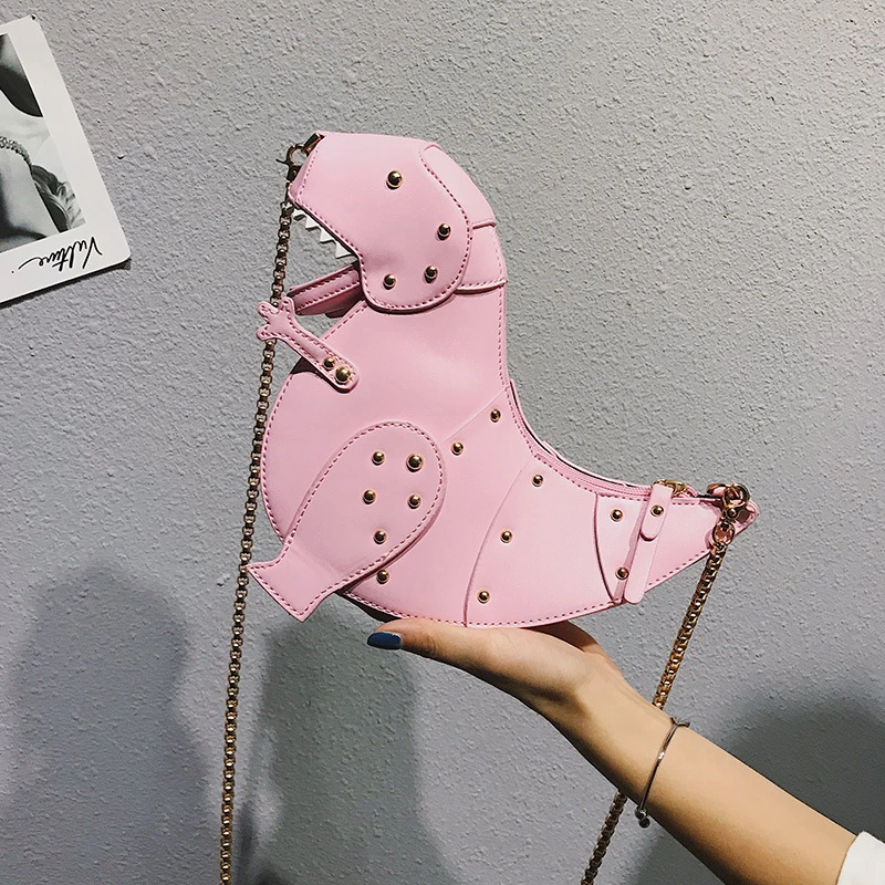 Rivet Personality Dinosaur Design Fashion Leather Crossbody Mini Messenger Bag Women Chain Purse Female Shoulder Bag
Rivet Personality Dinosaur Design Fashion Leather Crossbody Mini Messenger Bag Women Chain Purse Female Shoulder Bag