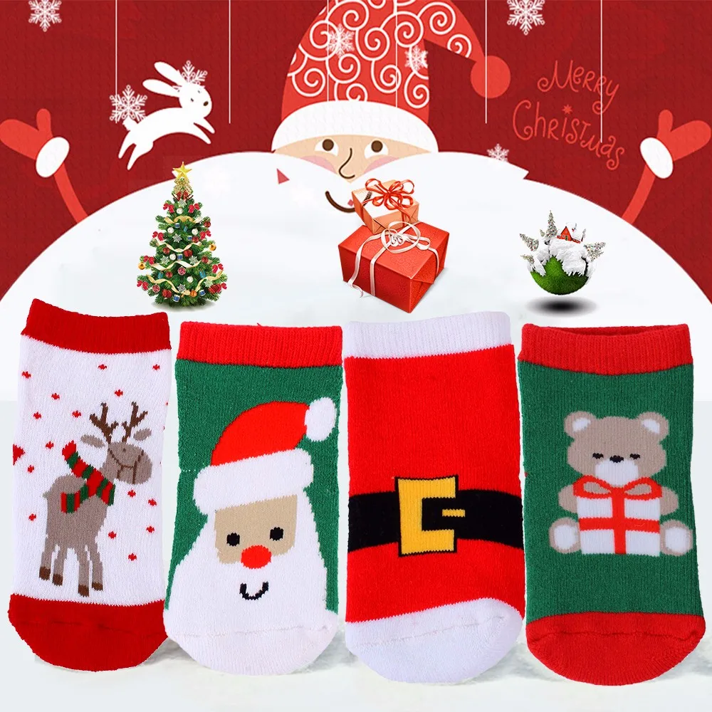 Christmas Baby Sock Cotton Blend Thickened Cartoon Kids Socks Holiday Toddler Crew Ankle Toddler Socks calcetines (one Size)
Christmas Baby Sock Cotton Blend Thickened Cartoon Kids Socks Holiday Toddler Crew Ankle Toddler Socks calcetines (one Size)