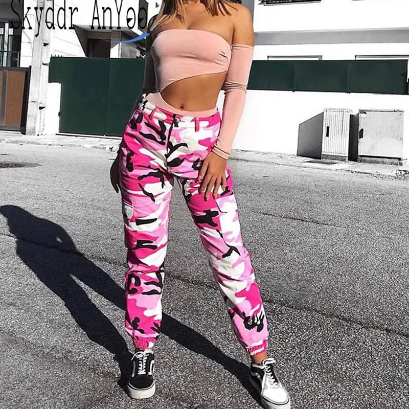 Women High Waist Camo Pants Fashion Casual Pantalon Femme Camouflage Streetwear Trousers Casual Cargo Pants Women Joggers Calça
Women High Waist Camo Pants Fashion Casual Pantalon Femme Camouflage Streetwear Trousers Casual Cargo Pants Women Joggers Calça