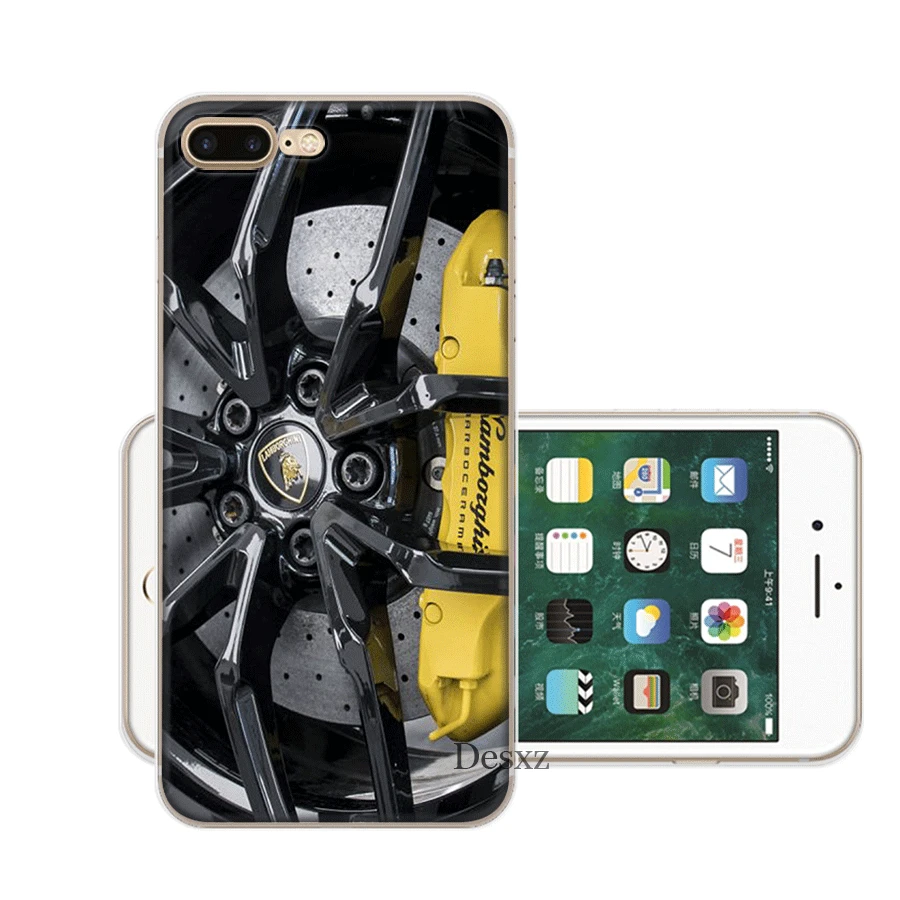 coque iphone 7 silicone lamborghini