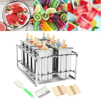 Frozen Stainless Steel Popsicle Molds Ice Cream Stick Holder 10pcs/set Mold Silver Home DIY Ice Cream Moulds Flat Ice Pop Mould
Frozen Stainless Steel Popsicle Molds Ice Cream Stick Holder 10pcs/set Mold Silver Home DIY Ice Cream Moulds Flat Ice Pop Mould