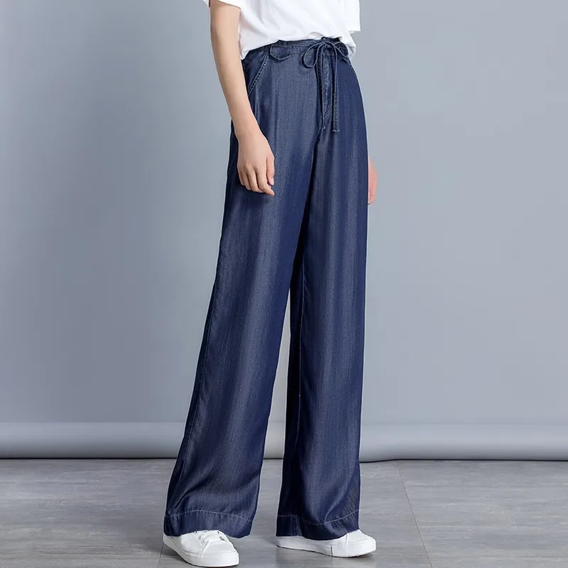 Summer Tencel Jeans Women High Waist Denim Wide Leg Jeans Fashion Streetwear High Street Loose Trousers
Summer Tencel Jeans Women High Waist Denim Wide Leg Jeans Fashion Streetwear High Street Loose Trousers