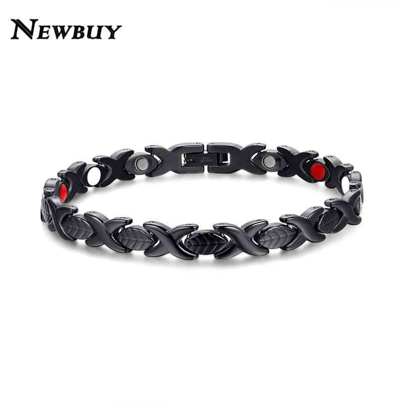 NEWBUY Healthy Magnetic Bracelets&Bangles Stainless Steel Jewelry For Women Wholesale Women's Black Chain Hand Bracelet
NEWBUY Healthy Magnetic Bracelets&Bangles Stainless Steel Jewelry For Women Wholesale Women's Black Chain Hand Bracelet