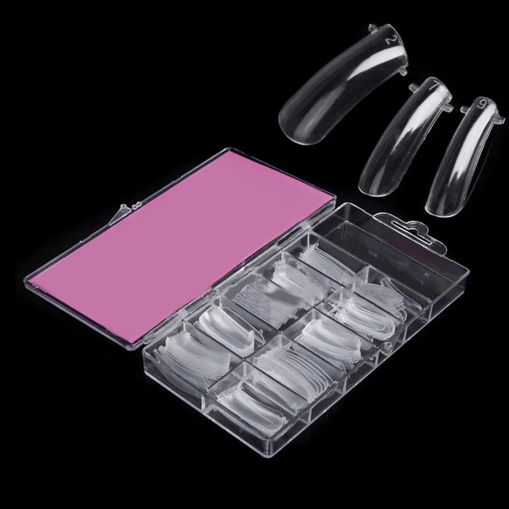 100pcs/box Fake Nails Manicure Dual Nail Tips Clear DIY Nail Art System Form For UV Acrylic False Tips Solon Tool
100pcs/box Fake Nails Manicure Dual Nail Tips Clear DIY Nail Art System Form For UV Acrylic False Tips Solon Tool