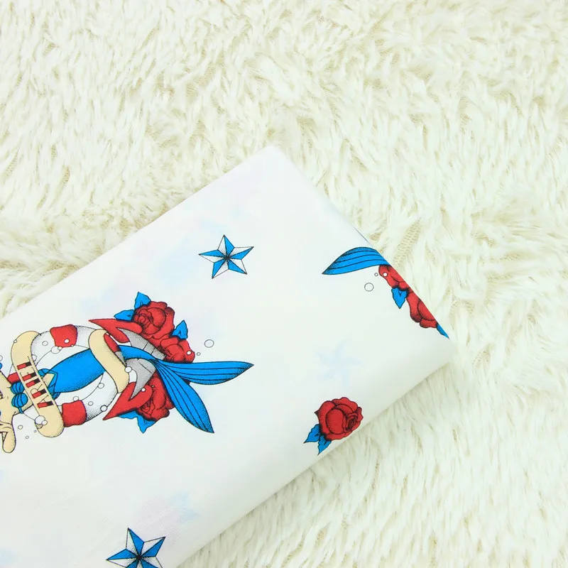 half meter cotton poplin slight elastic fabric pure cotton beauty girl rose star print, handmade DIY garment dress cloth A640
half meter cotton poplin slight elastic fabric pure cotton beauty girl rose star print, handmade DIY garment dress cloth A640