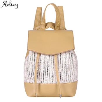 Aelicy Fashion Women Patchwork Personality Backpack Student Hasp String Bag 2020 Travel Shoulder Bags Nueva Mochila Tejida
Aelicy Fashion Women Patchwork Personality Backpack Student Hasp String Bag 2020 Travel Shoulder Bags Nueva Mochila Tejida