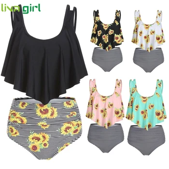 Liva girl Bikinis Set High Waisted Swimsuit Sunflower print Bikini 2019 new Swimsuit Beach Monokini Bathing Swimwear Bikini 09
Liva girl Bikinis Set High Waisted Swimsuit Sunflower print Bikini 2019 new Swimsuit Beach Monokini Bathing Swimwear Bikini 09