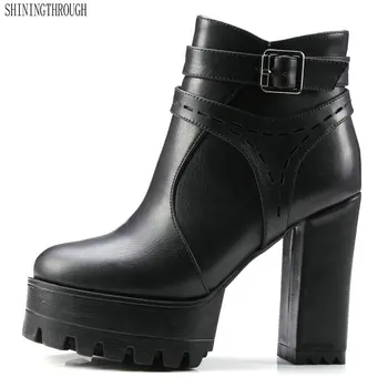 2019 women 11cm high heels boots cow leather shoes woman thick heels platform spring autumn ankle boots woman large size 41 42
2019 women 11cm high heels boots cow leather shoes woman thick heels platform spring autumn ankle boots woman large size 41 42