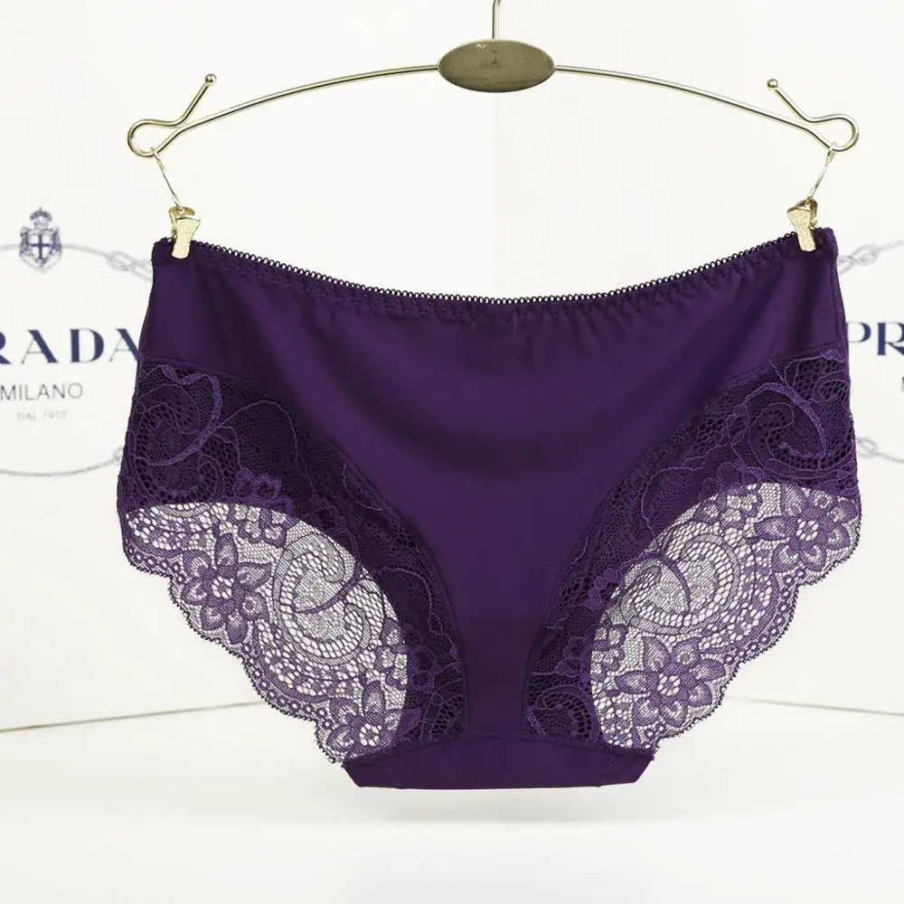 Pure Cotton Crotch Iace Seamless Underpants Woman Sexy Transparent Lace Low-waisted Briefs Women Panties Bielizna damska A1
Pure Cotton Crotch Iace Seamless Underpants Woman Sexy Transparent Lace Low-waisted Briefs Women Panties Bielizna damska A1