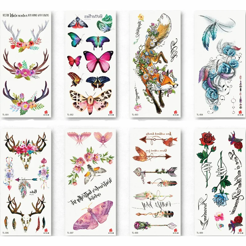 10 Pieces/set Flower Animal Body Art Temporary Waterproof Tattoo Sticker Panda Fox Designs
10 Pieces/set Flower Animal Body Art Temporary Waterproof Tattoo Sticker Panda Fox Designs
