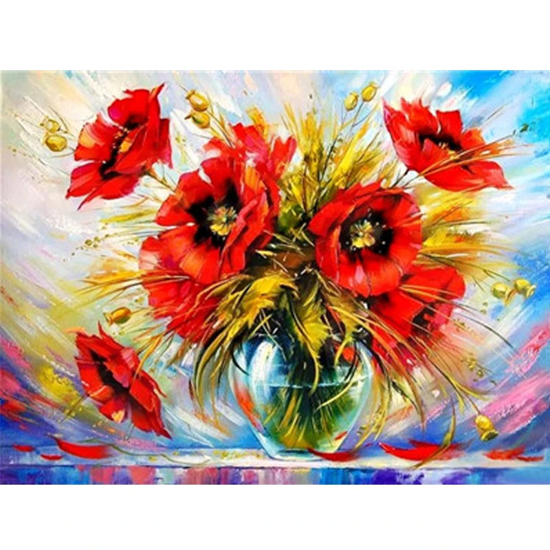 Oil Paint DIY Paint By Numbers Coloring By Numbers Colorful Flower Painting Home Decoration 40X50cm linen
Oil Paint DIY Paint By Numbers Coloring By Numbers Colorful Flower Painting Home Decoration 40X50cm linen