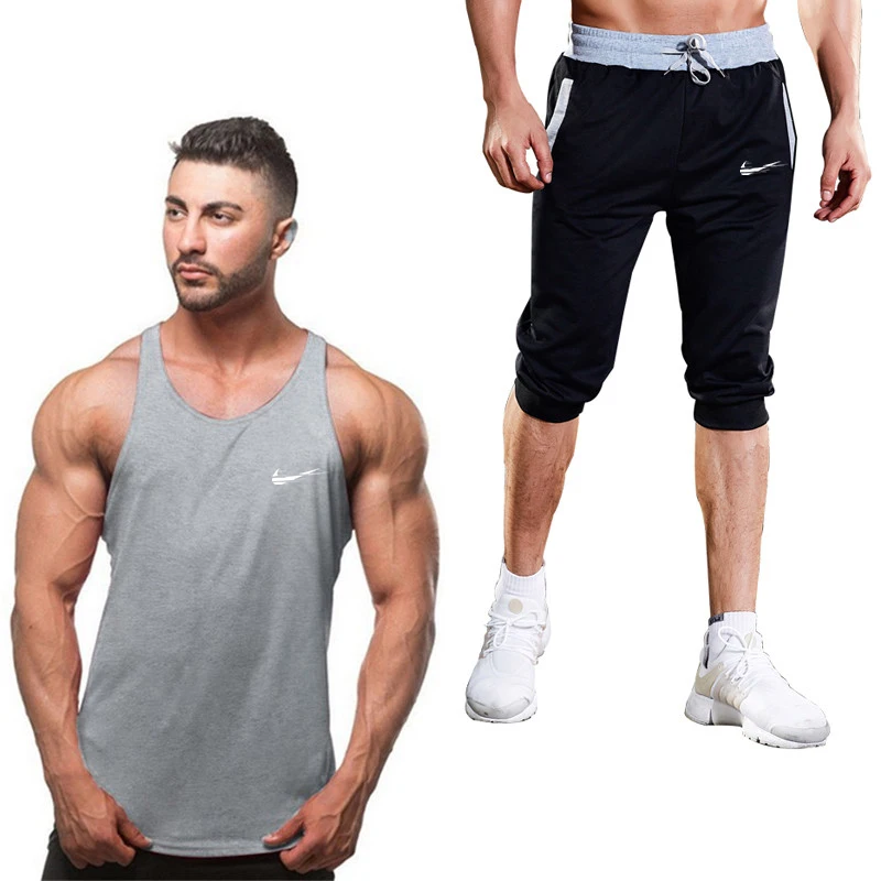 2018 fashion gym brand vest muscle men's sleeveless vest + shorts cannotte bodybuilding stringer vest men's fitness vest
2018 fashion gym brand vest muscle men's sleeveless vest + shorts cannotte bodybuilding stringer vest men's fitness vest