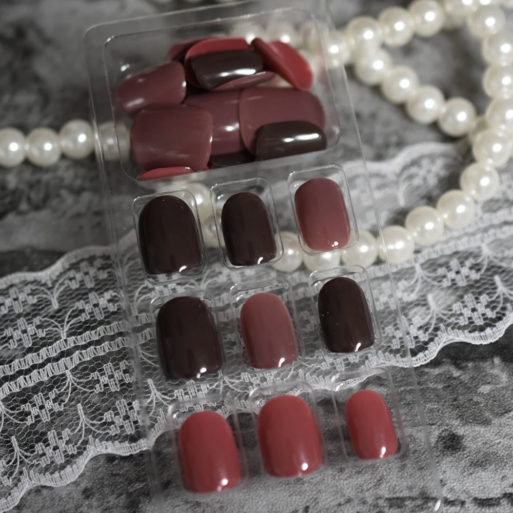 Short Small False Nail Art Tips Dark Red Dusty Acrylic Full Wrap Fake Nail Art Decoration Shiny UV Finished Manicure Tips
Short Small False Nail Art Tips Dark Red Dusty Acrylic Full Wrap Fake Nail Art Decoration Shiny UV Finished Manicure Tips