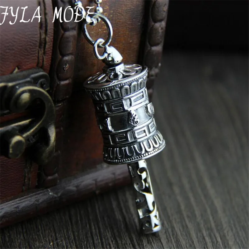 S925 Sterling Silver Jewelry Tibet Mani Wheel Prayer Box Tibetan Amulet Ghau Pendants Babao Eight Auspicious Totem 62.4*20.4MM
S925 Sterling Silver Jewelry Tibet Mani Wheel Prayer Box Tibetan Amulet Ghau Pendants Babao Eight Auspicious Totem 62.4*20.4MM