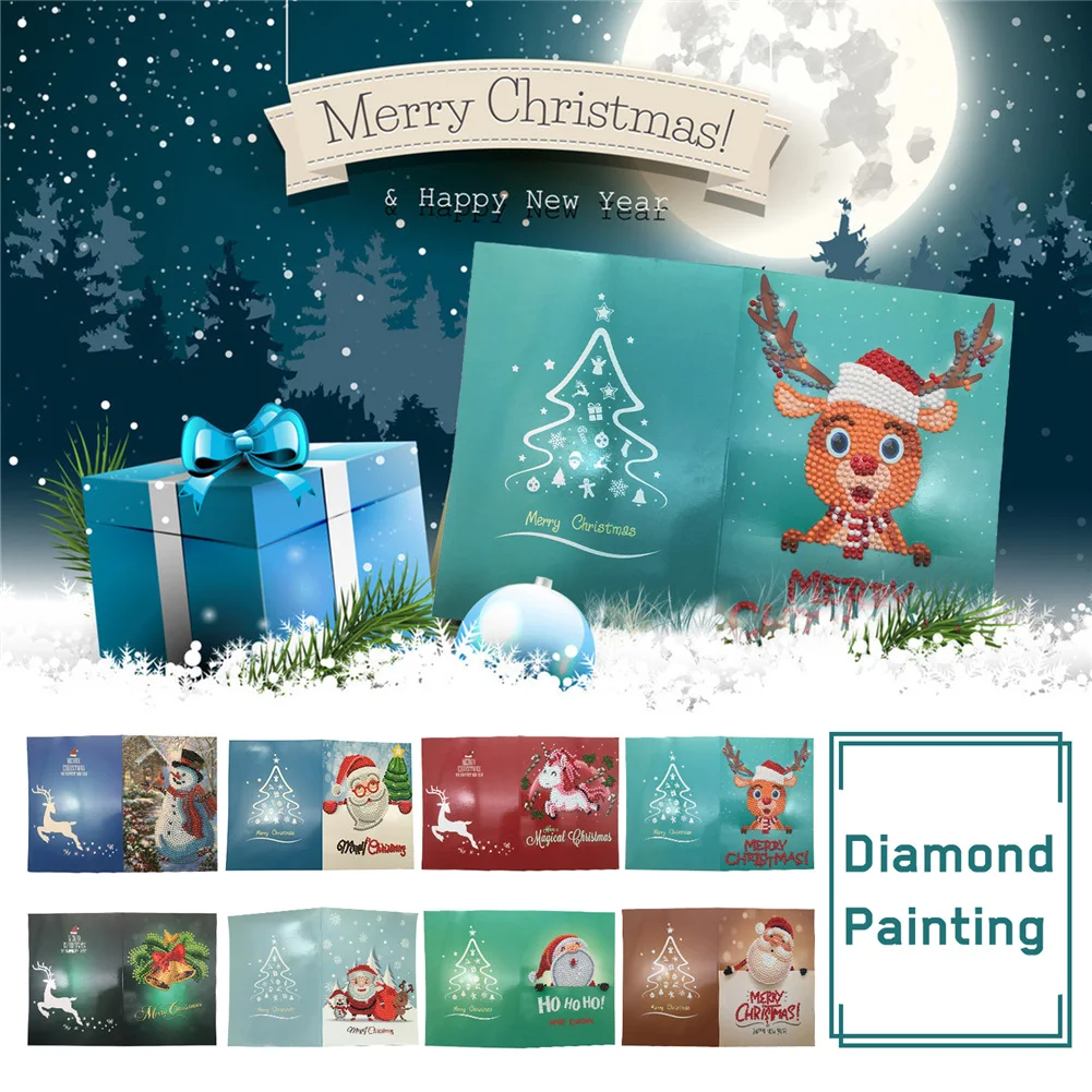 paper greeting postcards greet cards santa claus merry christmas