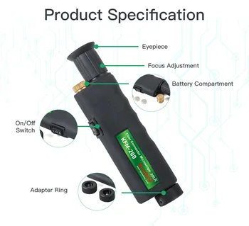 400X Fiber Optic Tool Inspection Probe MicroScope For Inspecting Fiber Terminations fibra Microscopio
400X Fiber Optic Tool Inspection Probe MicroScope For Inspecting Fiber Terminations fibra Microscopio