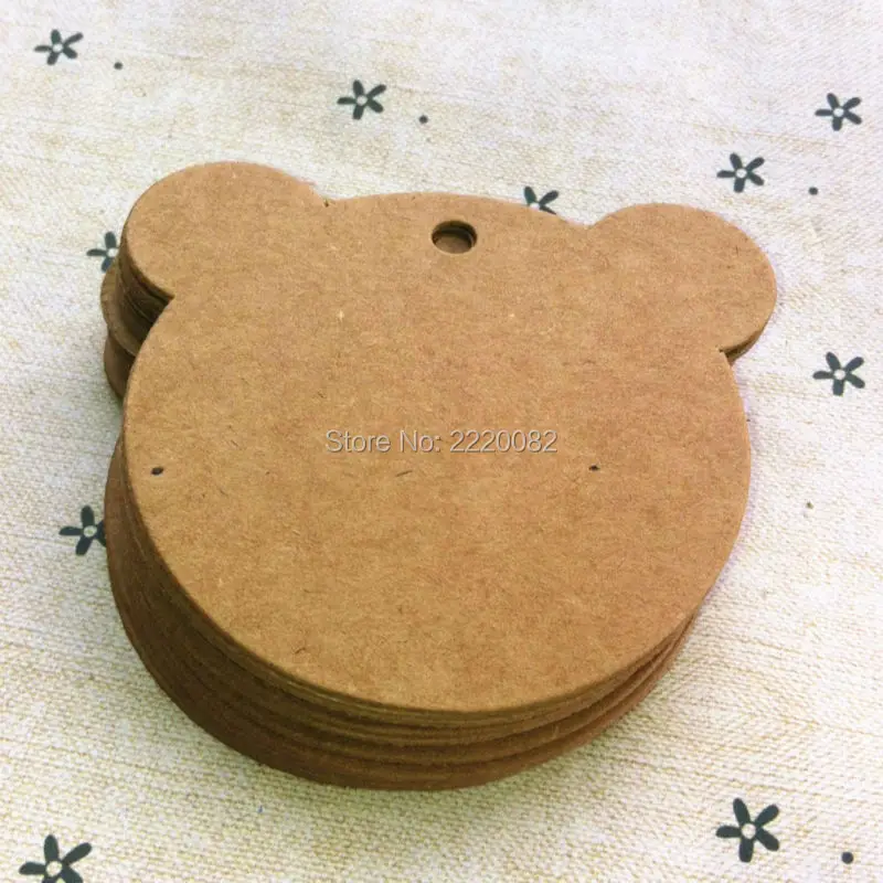 in stock 6x6cm bear's head shape blank tag 350gsm craft paper 200 pcs a lot/paper card hang label
in stock 6x6cm bear's head shape blank tag 350gsm craft paper 200 pcs a lot/paper card hang label