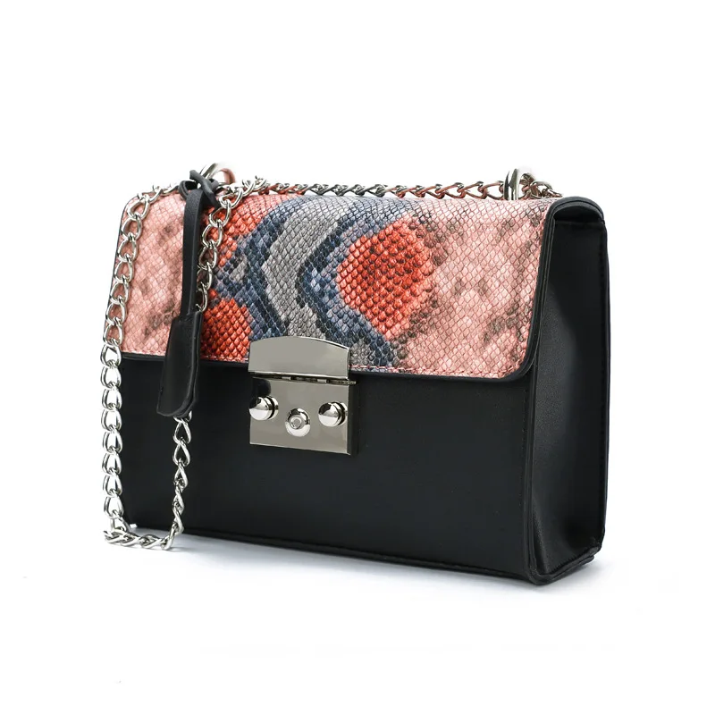 Korean Ladies Bag Serpentine Small Handbag Colorful Snake Bag Women Leather Handbags Chain Purse Cross Body Bags for Girls 2019
Korean Ladies Bag Serpentine Small Handbag Colorful Snake Bag Women Leather Handbags Chain Purse Cross Body Bags for Girls 2019