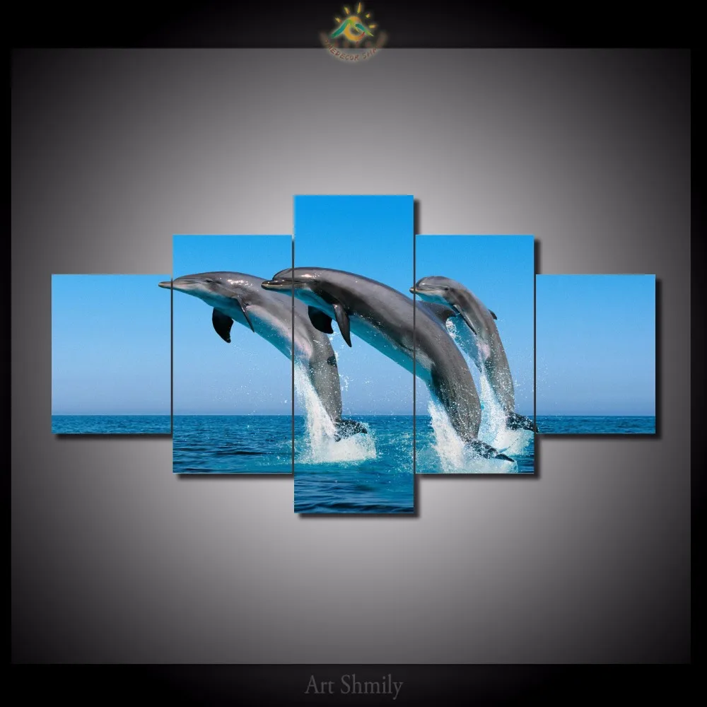 HD Print 5 pcs dolphin canvas wall art print painting art Home Decor Canvas Art Print Painting on canvas /PT0918
HD Print 5 pcs dolphin canvas wall art print painting art Home Decor Canvas Art Print Painting on canvas /PT0918