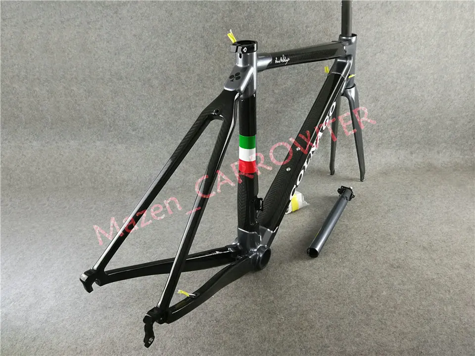 Sale Black-Grey painted CARROWTER T1000 3K Glossy/Matte Colnago C60 carbon road frame bicycle Frameset With BB386 XS/S/M/L/XL 16