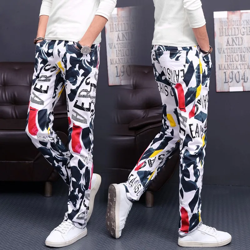 HOT 2016 Printed White Pants Floral Cowboy Men's Fashion High Elastic Leisure Trousers Dancing Hip Hop Sweatpants Plus Size
HOT 2016 Printed White Pants Floral Cowboy Men's Fashion High Elastic Leisure Trousers Dancing Hip Hop Sweatpants Plus Size