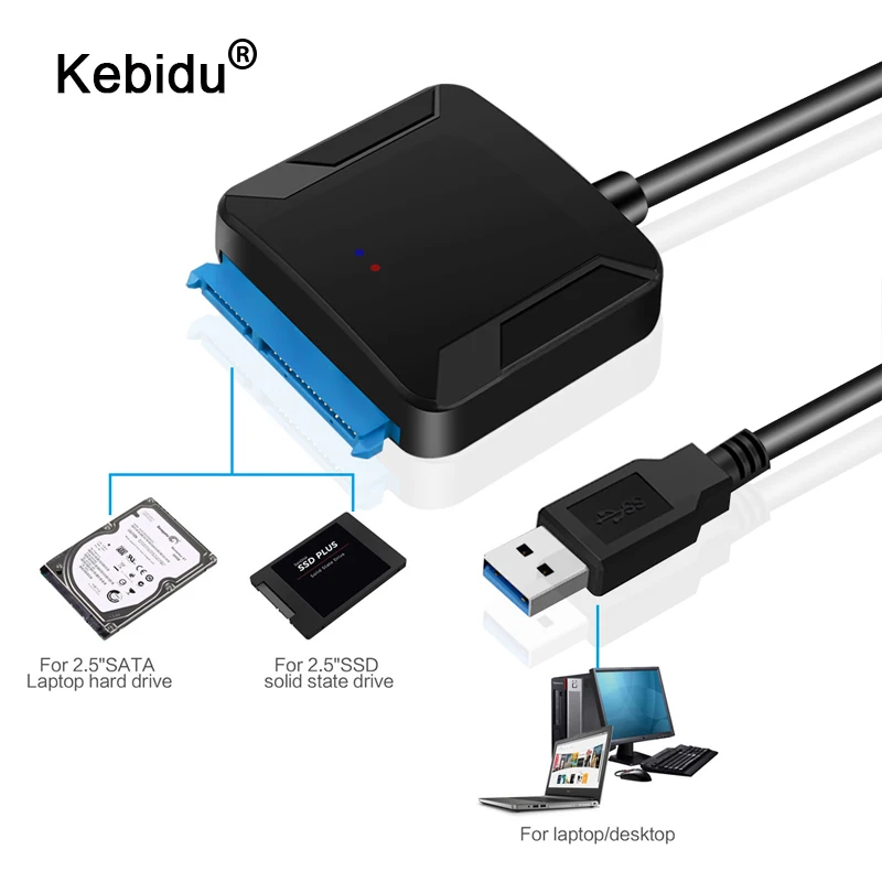 kebidu USB 3.0 To SATA Adapter For 3.5" SSD HDD 2.5inch Hard Disk HDD USB 3.0 To 2.5" SATA Hard Drive Adapter Cable
kebidu USB 3.0 To SATA Adapter For 3.5" SSD HDD 2.5inch Hard Disk HDD USB 3.0 To 2.5" SATA Hard Drive Adapter Cable