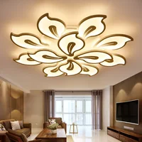 Creative flower type acrylic LED ceiling lamp Home Living Room Bedroom Study Room Aisle Ceiling Light commercial lighting image